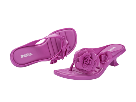 MELISSA THONG KITTEN HEEL PETALS AD