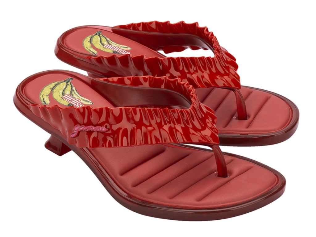 MELISSA THONG KITTEN HEEL + GANNI AD – 