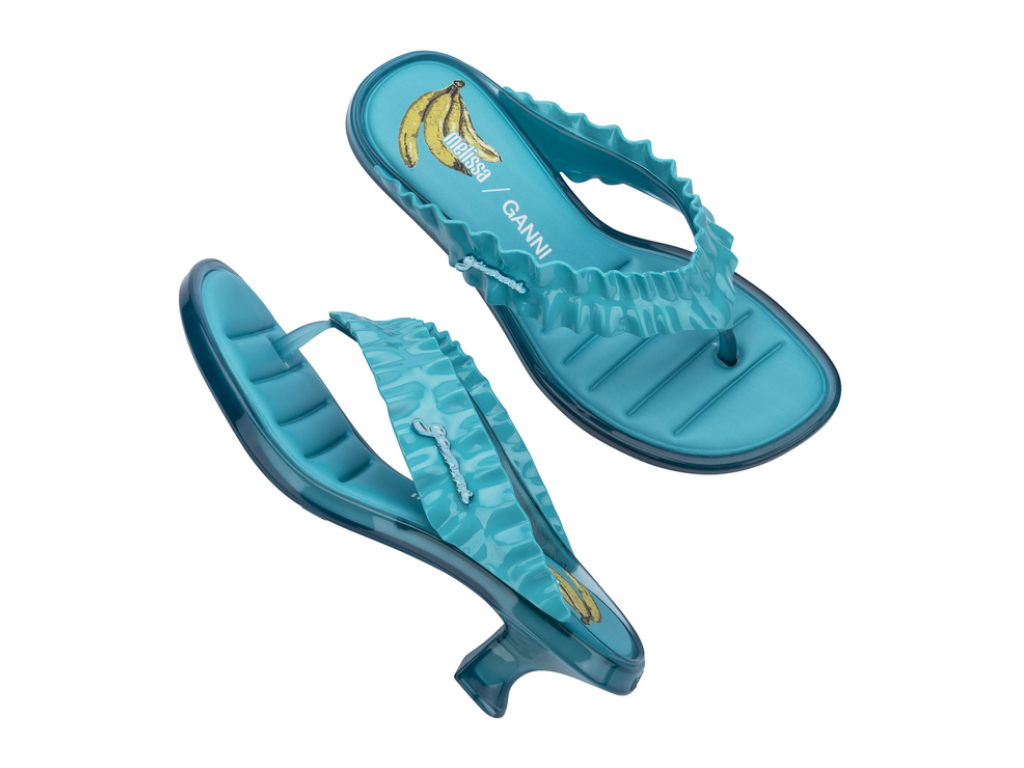 MELISSA THONG KITTEN HEEL + GANNI AD – 
