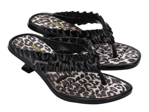 MELISSA THONG KITTEN HEEL + GANNI AD