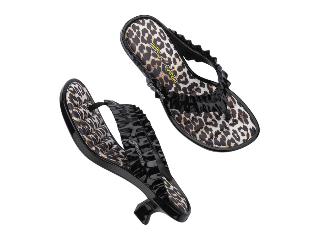MELISSA THONG KITTEN HEEL + GANNI AD