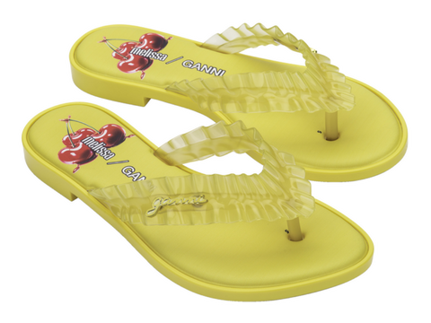 MELISSA FLIP FLOP SLIM + GANNI AD