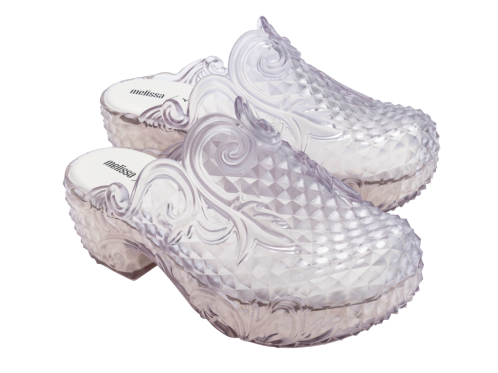 MELISSA COURT CLOG + Y.PROJECT AD – CLEAR/WHITE