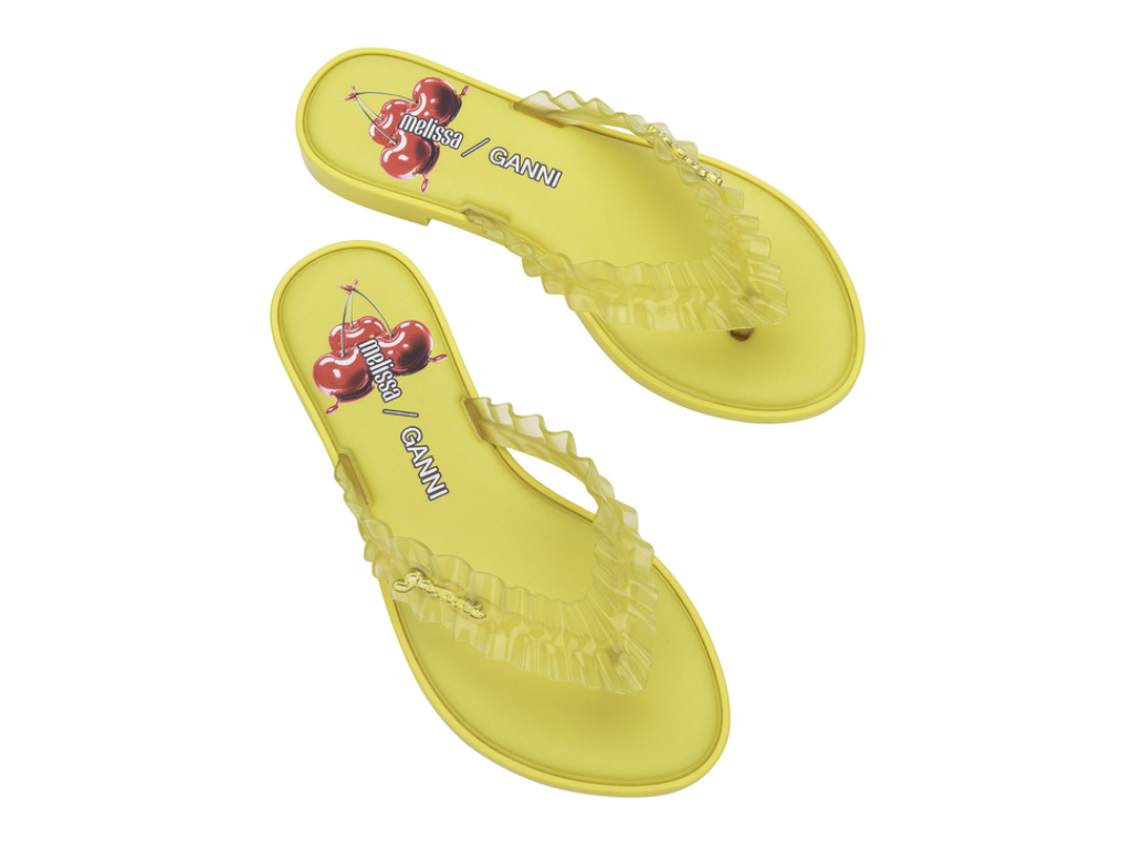 MELISSA FLIP FLOP SLIM + GANNI AD