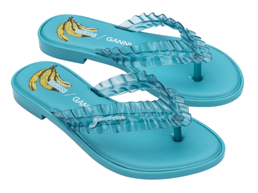 MELISSA FLIP FLOP SLIM + GANNI AD