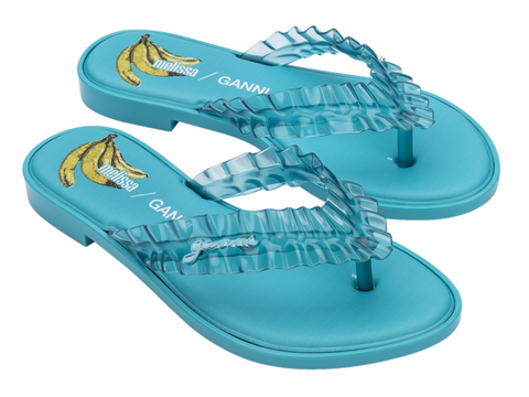 MELISSA FLIP FLOP SLIM + GANNI AD