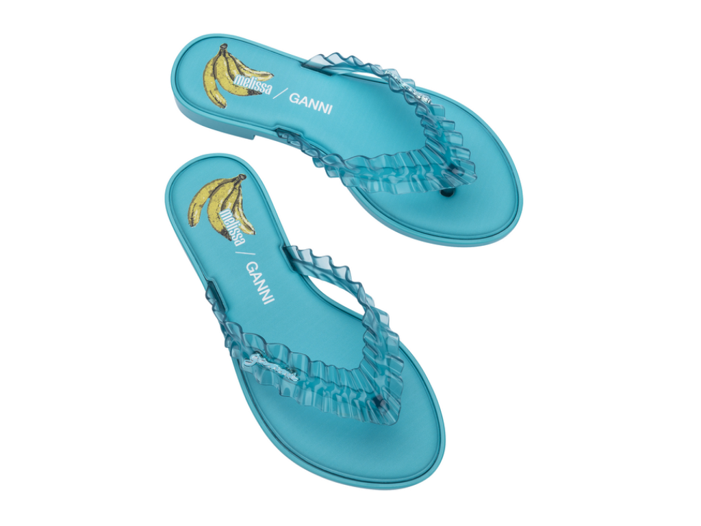 MELISSA FLIP FLOP SLIM + GANNI AD
