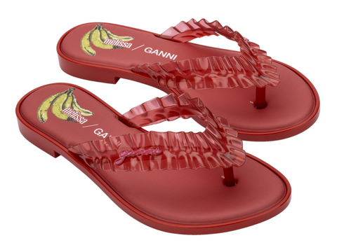 MELISSA FLIP FLOP SLIM + GANNI AD