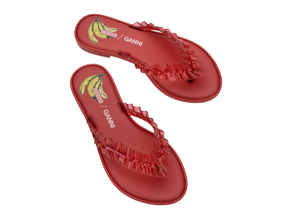 MELISSA FLIP FLOP SLIM + GANNI AD