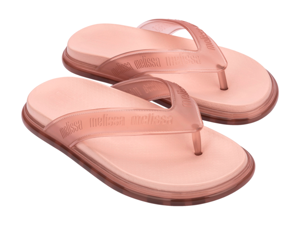 MELISSA M LOVER PLUS FLIP FLOP AD – TRANSPARENT PINK/PINK