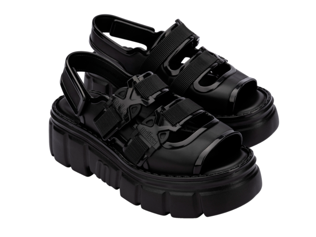 MELISSA REBEL SANDAL AD – BLACK