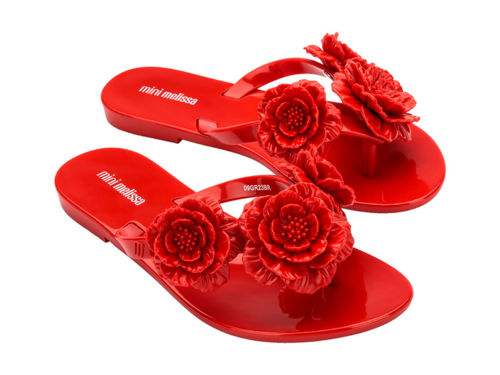 Melissa harmonic flower flip top flop