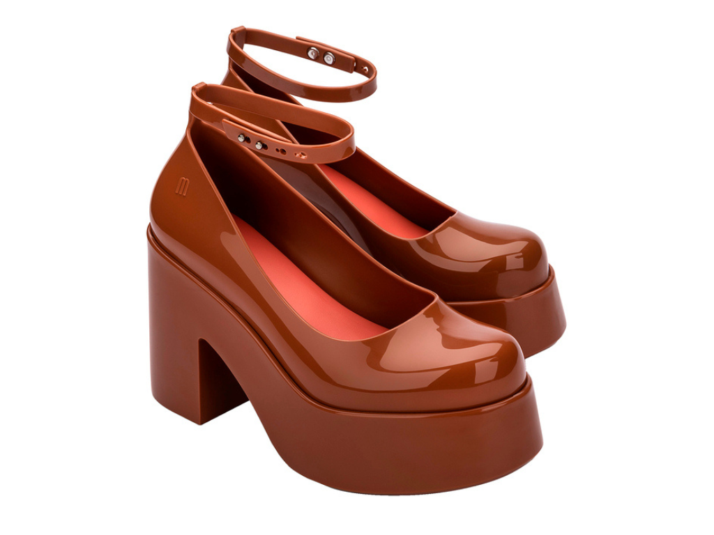 MELISSA DOLL HEEL AD – BROWN/RED