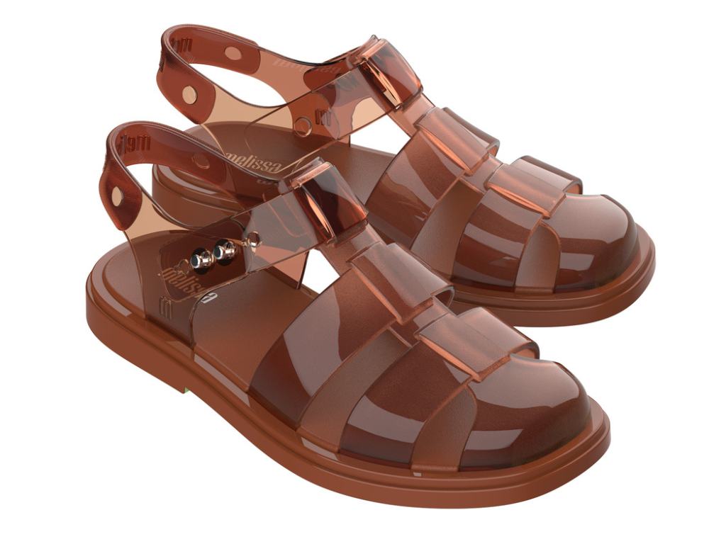 MELISSA IT SANDAL AD – CLEAR BROWN