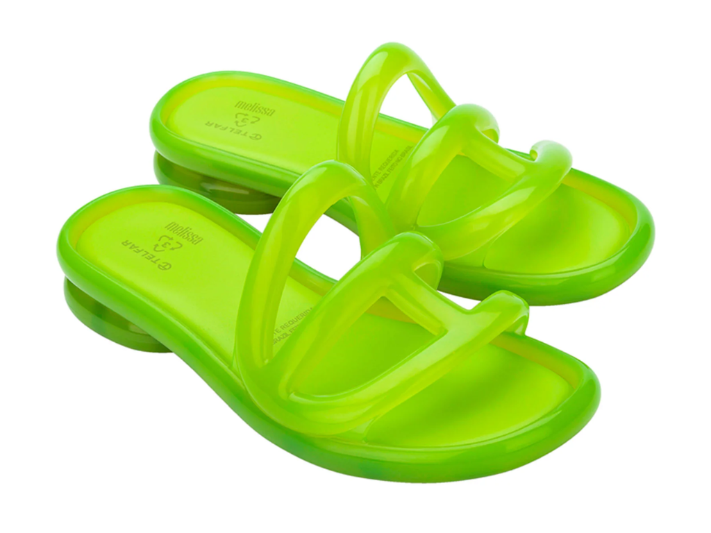 MELISSA JELLY SLIDE + TELFAR AD – GREEN