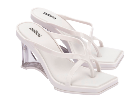 MELISSA GLASS HEEL AD
