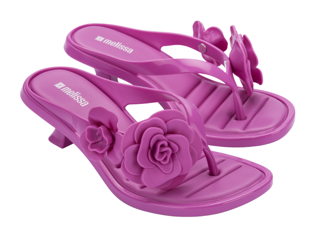 MELISSA THONG KITTEN HEEL PETALS AD
