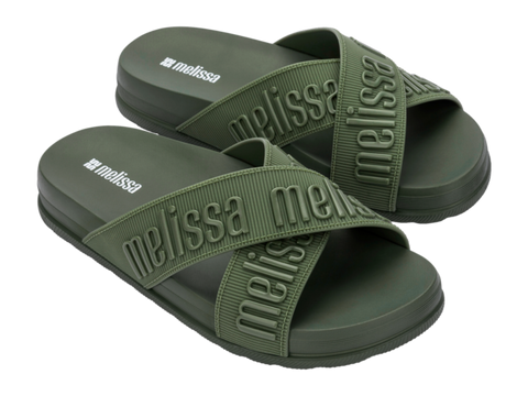 Womens Melissa Cozy Slide Flats In Pink Womens Melissa Cozy Slide Flats In Pink