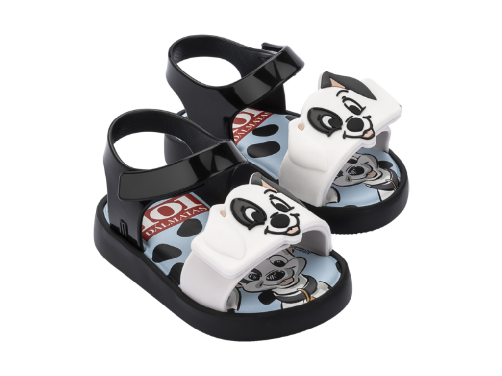 MINI MELISSA JUMP + CATS AND DOGS BB – BLACK/WHITE