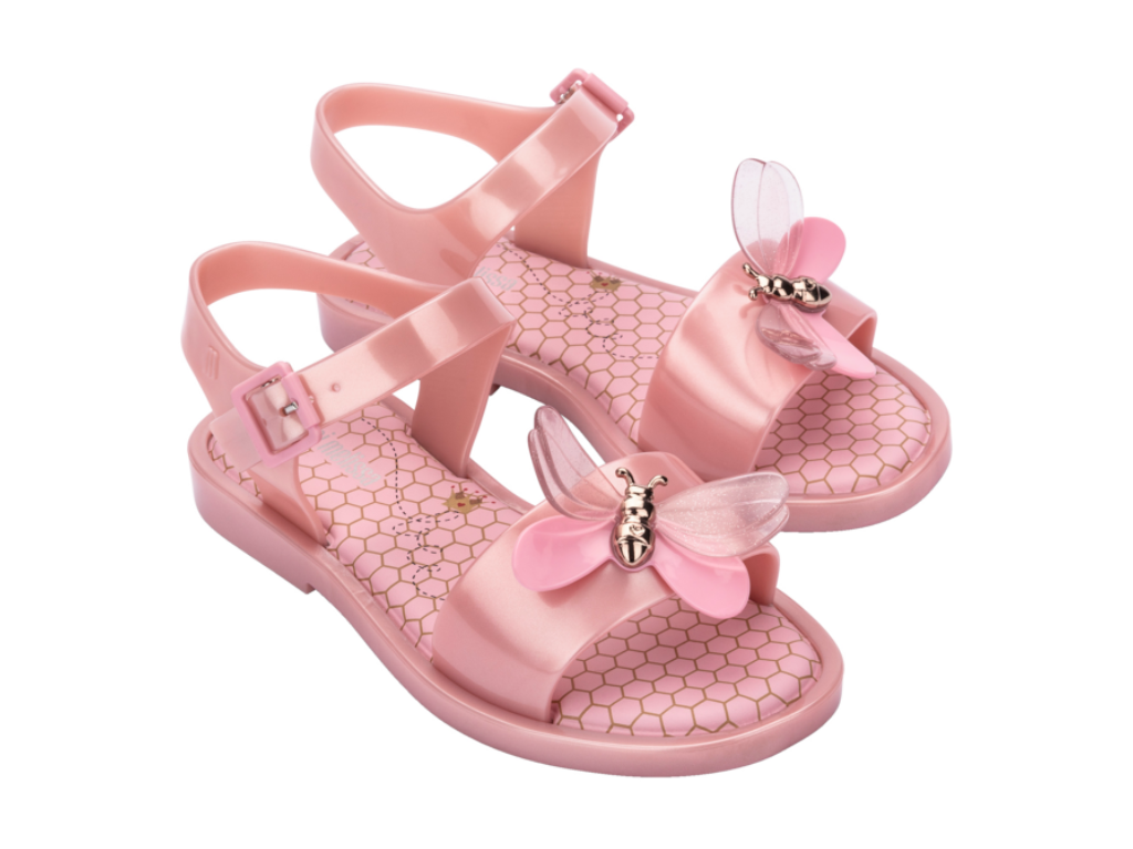 MINI MELISSA MAR SANDAL BUGS INF – PEARLY PINK