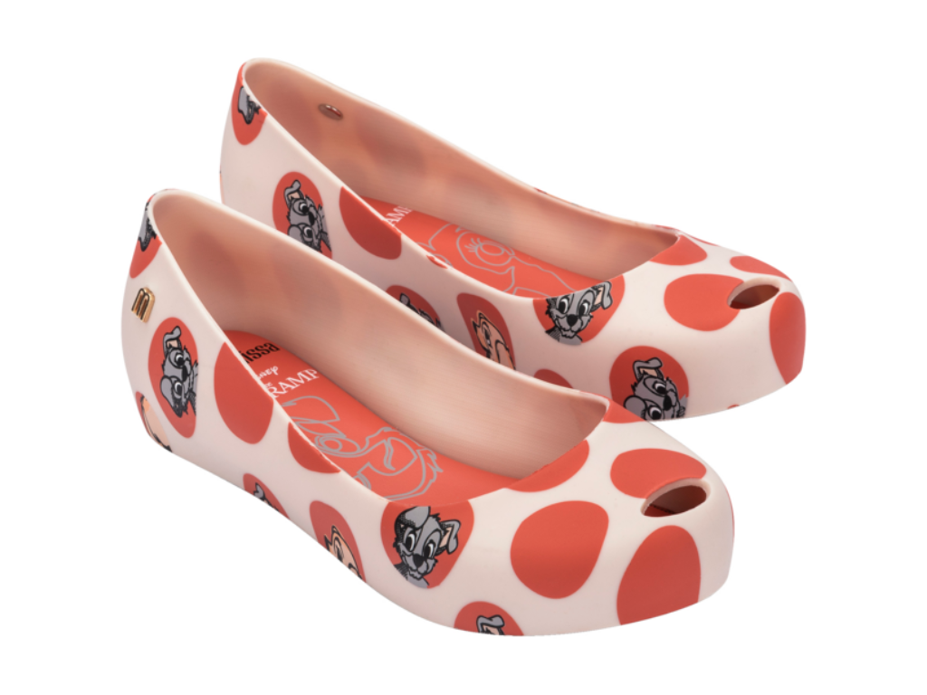 MINI MELISSA ULTRAGIRL + CATS AND DOGS INF – BEIGE/RED