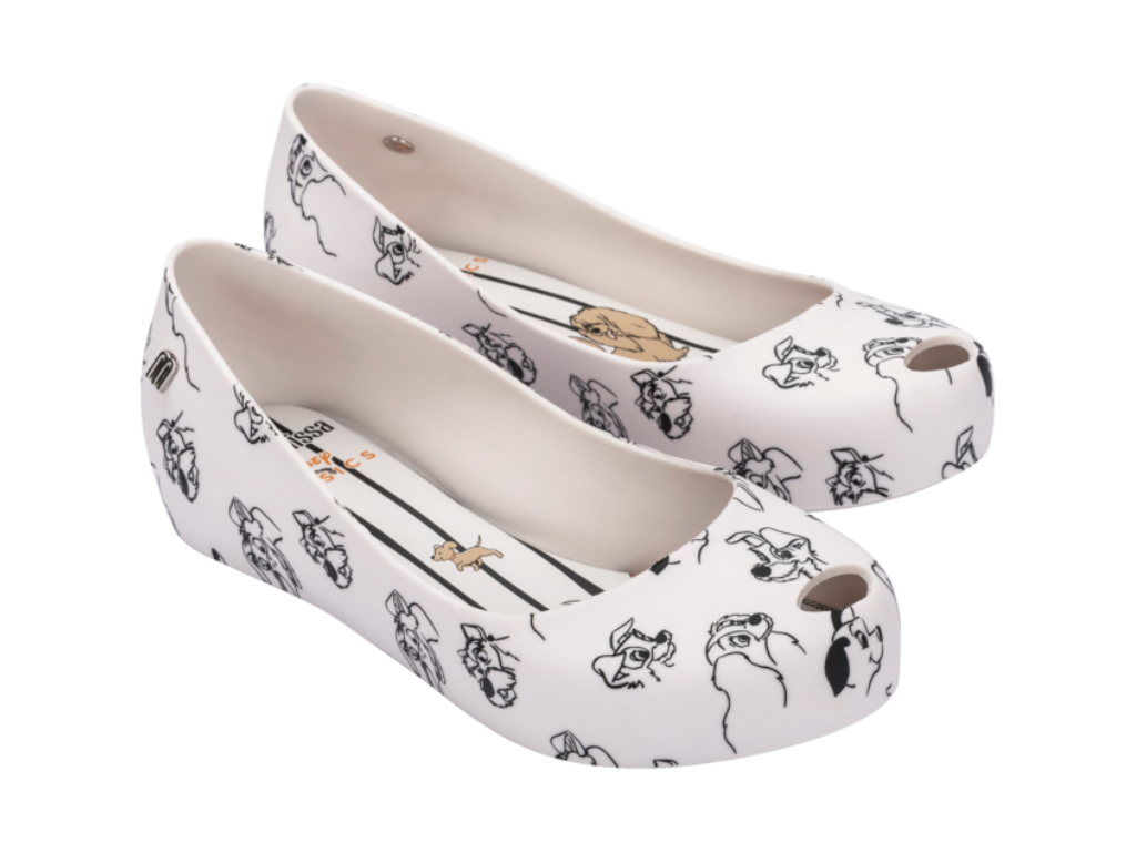 MINI MELISSA ULTRAGIRL + CATS AND DOGS INF – WHITE/GREY