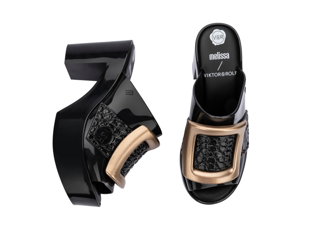 MELISSA MULE BUCKLE UP + VIKTOR AND ROLF AD